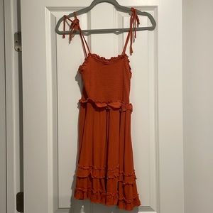 Summer Dress - coral colored size small